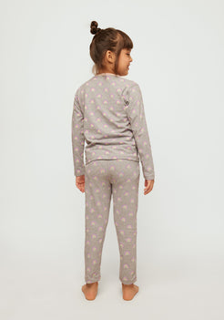 Rainbow Riddles Print  Night Wear Set