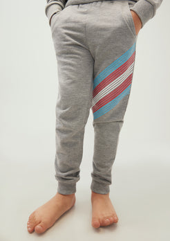 Grey Melange Terry Track Pant