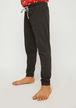 RED, YELLOW AND BLACK SCOOTER PRINT KNITTED PANTS