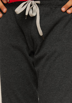 RED, YELLOW AND BLACK SCOOTER PRINT KNITTED PANTS