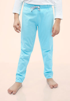 RED, WHITE AND BLUE BOAT PRINT KNITTED PANTS