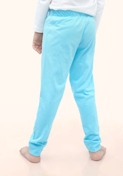 RED, WHITE AND BLUE BOAT PRINT KNITTED PANTS