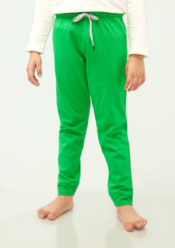 GREEN AND BLUE ZEBRA PRINT KNITTED PANTS