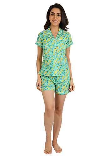 Limon Orchard Printed Pajama Set